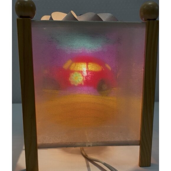 Vtg Magic Spinning Lamp Groovy Car Flowers Night Light 1998 🚗 - Picture 11 of 11